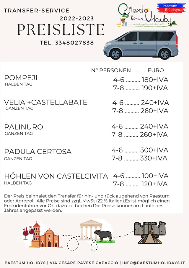 Bustouren im Cilento